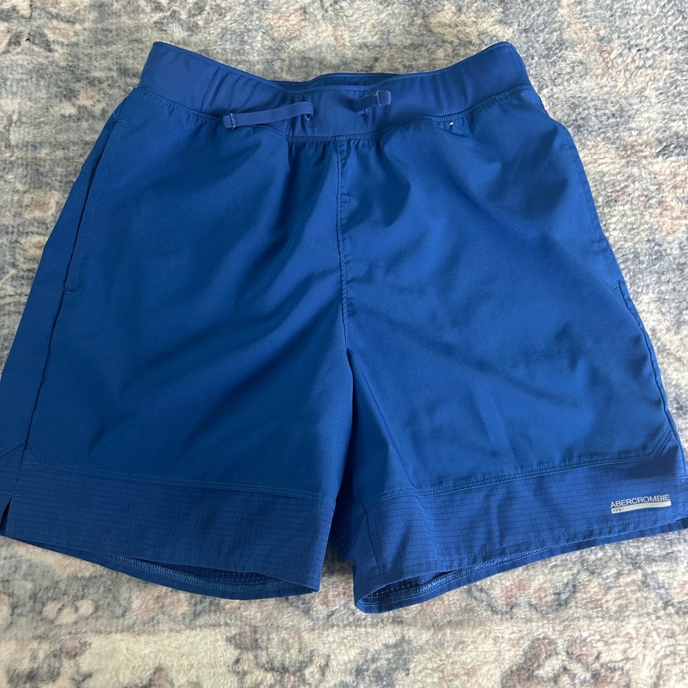Abercrombie & Fitch Boys Royal Blue / Tan Shorts (YPB) quick - dry - Picture 2 of 8